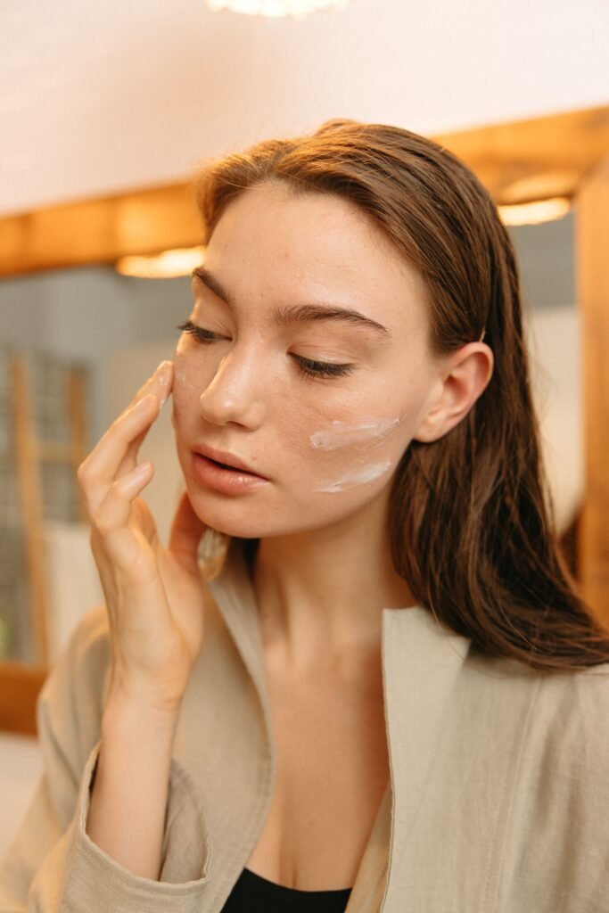 Patient receiving non-surgical skin tightening at a doctor-led aesthetics clinic in Edgbaston Birmingham